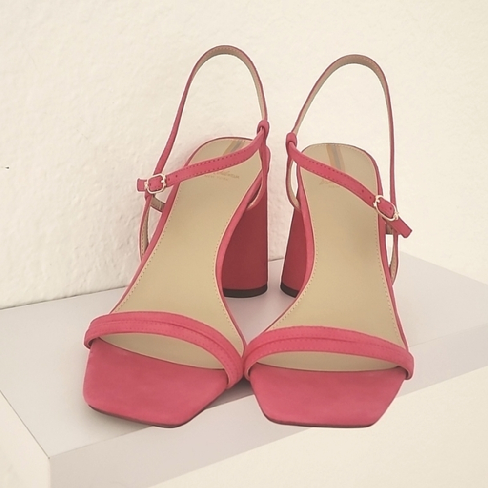 Sam Edelman Women's Kit Slingback, Block Heeled, Leather NIB Sandals. Size 9M - Picture 3 of 16